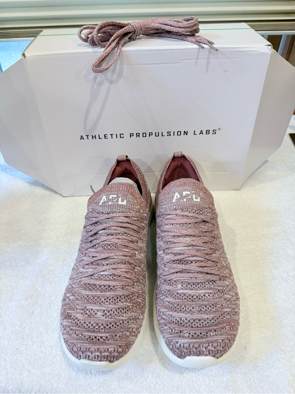 APL TechLoom Breeze Knit Sneakers in Mauve
